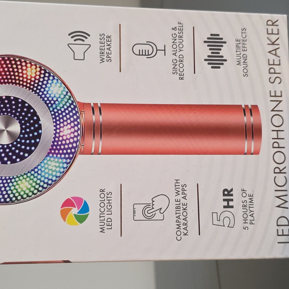 SIMPLY TECH KARAOKE NEW LED Microphone Speaker - Picture 5 of 11